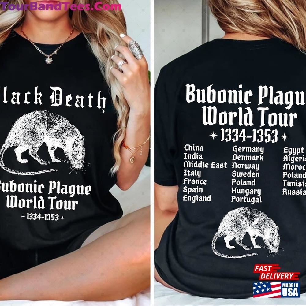 Funny Meme T-Shirt Bubonic Plague World Tour Cringe Shirt Hoodie Classic 29Uf097311 – Utopia Fashion