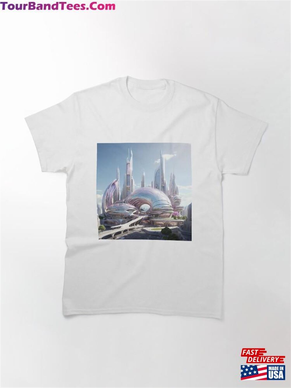 Futuristic City Classic T-Shirt Sweatshirt 29Uf117942 – Utopia Fashion