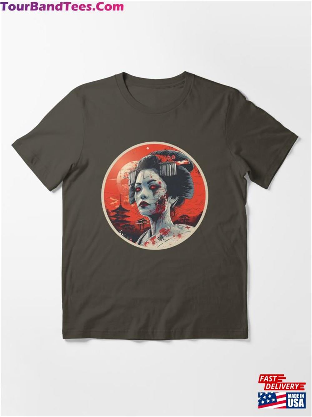 Geisha Zombie Essential T-Shirt Sweatshirt Classic 29Uf116848 – Utopia Fashion