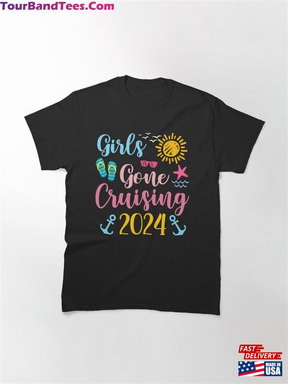 Girls Gone Cruising Summer Beach Vacation Cruise Trip Classic T-Shirt Unisex 29Uf116652 – Utopia Fashion