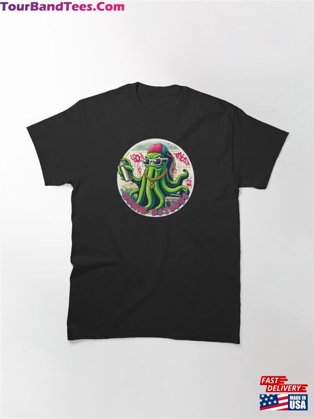 Graffiti Hip Hop Octopus With Style Classic T-Shirt Hoodie 29Uf116111 – Utopia Fashion