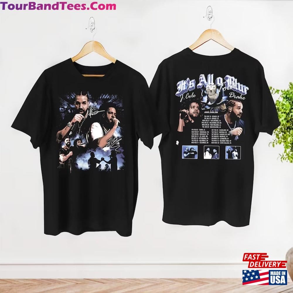 Graphic Drake J Cole Big As The What Tour T-Shirt It S All Blur Shirt Rap Music Classic Sweatshirt 29Uf097585 – Utopia Fashion