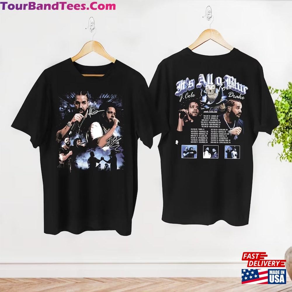 Graphic Drake J Cole Big As The What Tour T-Shirt It S All Blur Shirt Rap Music Classic Sweatshirt 29Uf116914 – Utopia Fashion