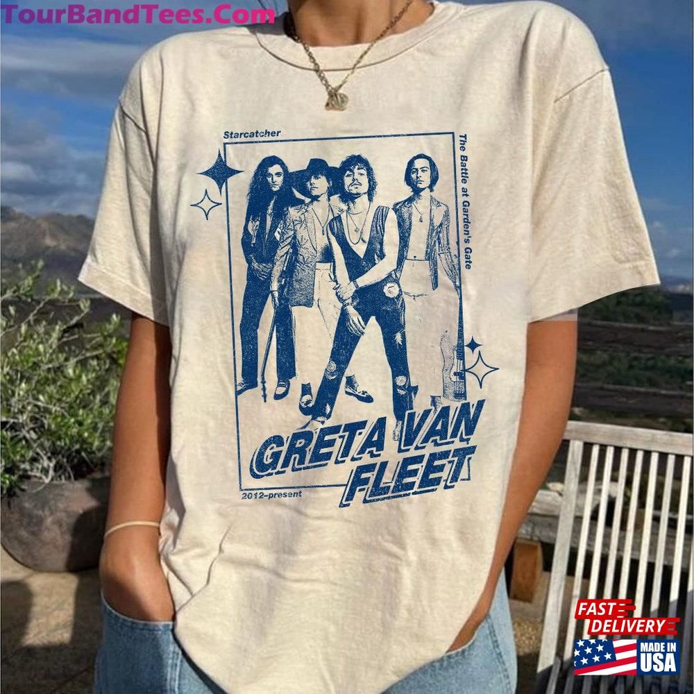 Greta Van Fleet Graphic Tee Shirt Starcatcher Music Concert Fan T-Shirt Classic 29Uf117895 – Utopia Fashion