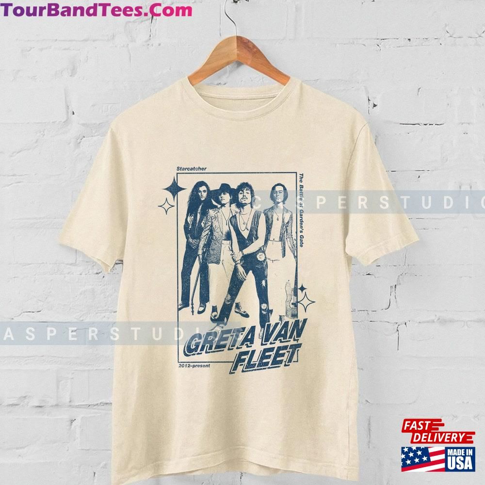 Greta Van Fleet Graphic Tee Shirt Starcatcher Music Concert Fan T-Shirt Classic 29Uf117895 – Utopia Fashion