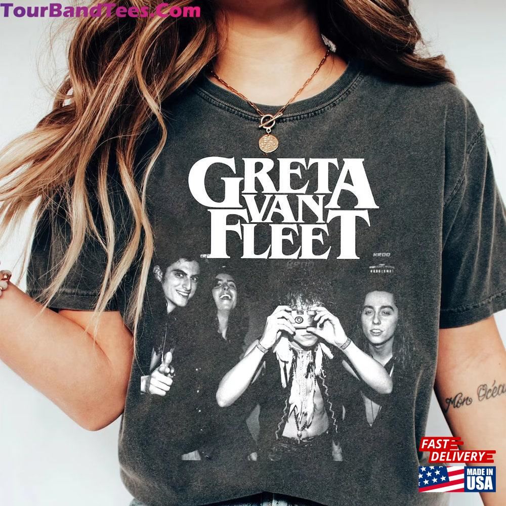 Greta Van Fleet Shirt Graphic Starcatcher World Tour Rock Band T-Shirt Classic 29Uf116047 – Utopia Fashion