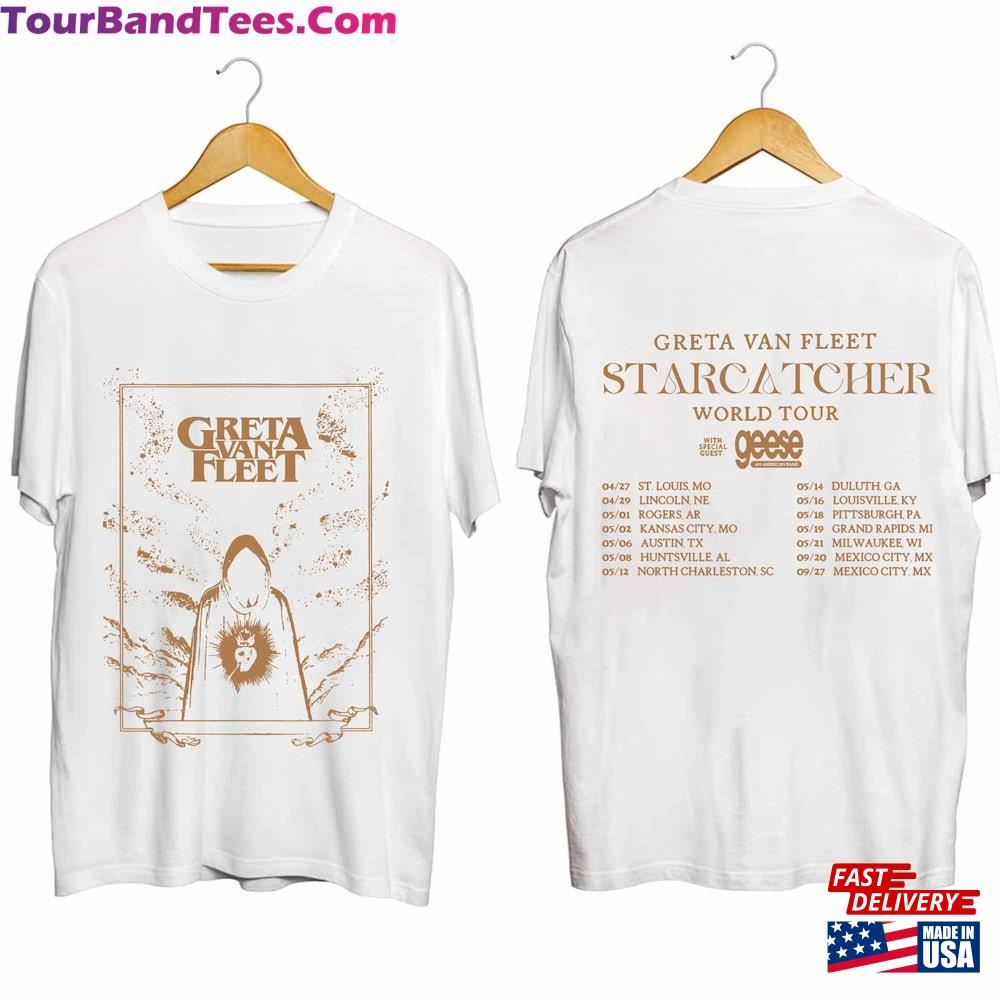 Greta Van Fleet Starcatcher World Tour Shirt Concert Vintage Tee Classic Unisex 29Uf092788 – Utopia Fashion