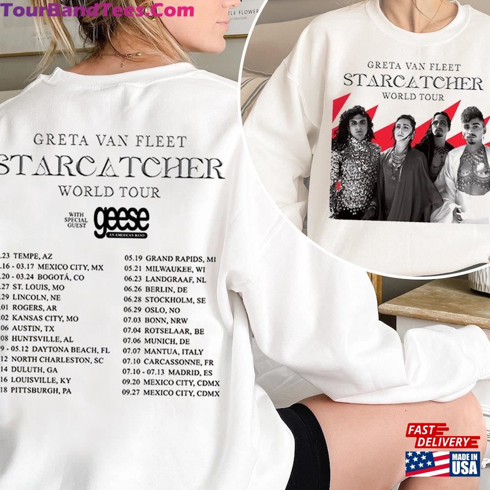 Greta Van Fleet Starcatcher World Tour T-Shirt Sweatshirt Classic Band Tee Hoodie 29Uf092558 – Utopia Fashion