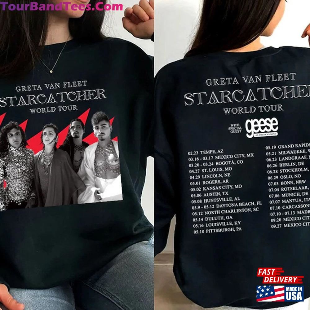 Greta Van Fleet Starcatcher World Tour T-Shirt Sweatshirt Unisex 29Uf117484 – Utopia Fashion