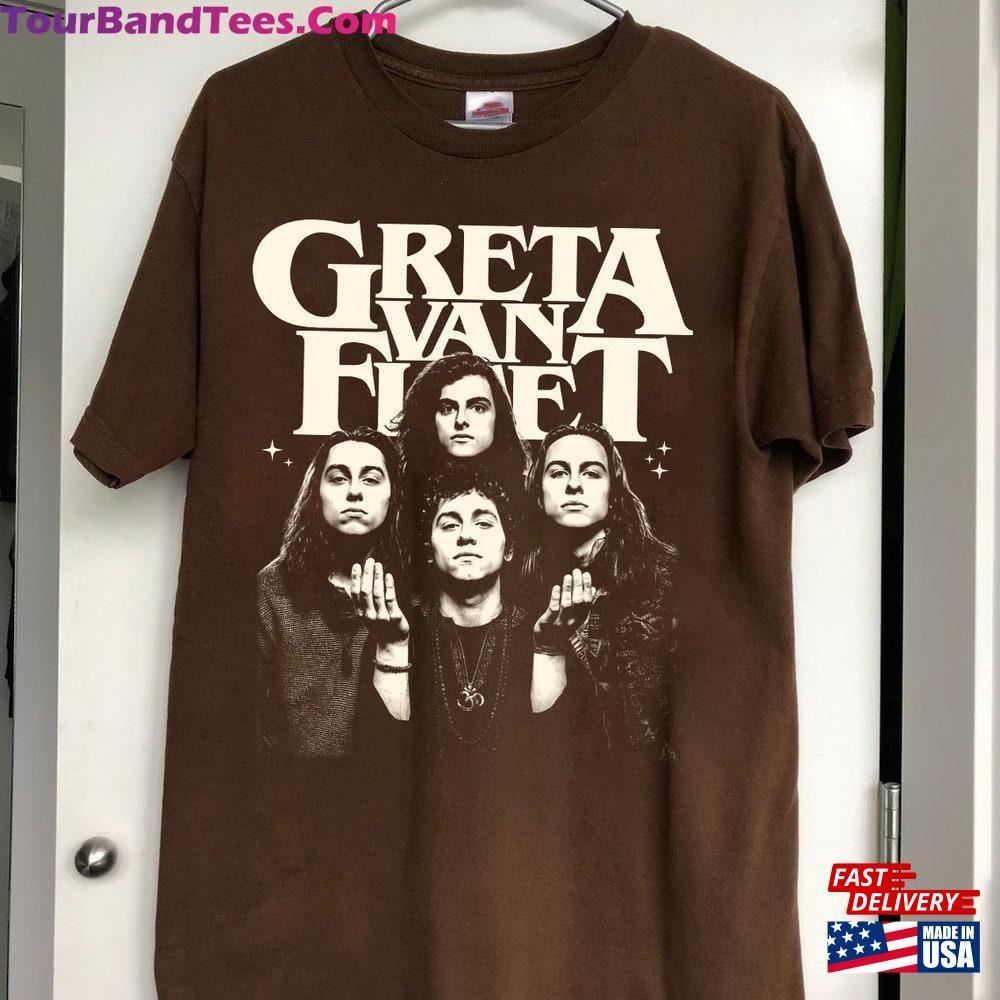 Greta Van Fleet Tour T-Shirt Classic 90S Shirt Music Starcatcher Hoodie 29Uf101441 – Utopia Fashion