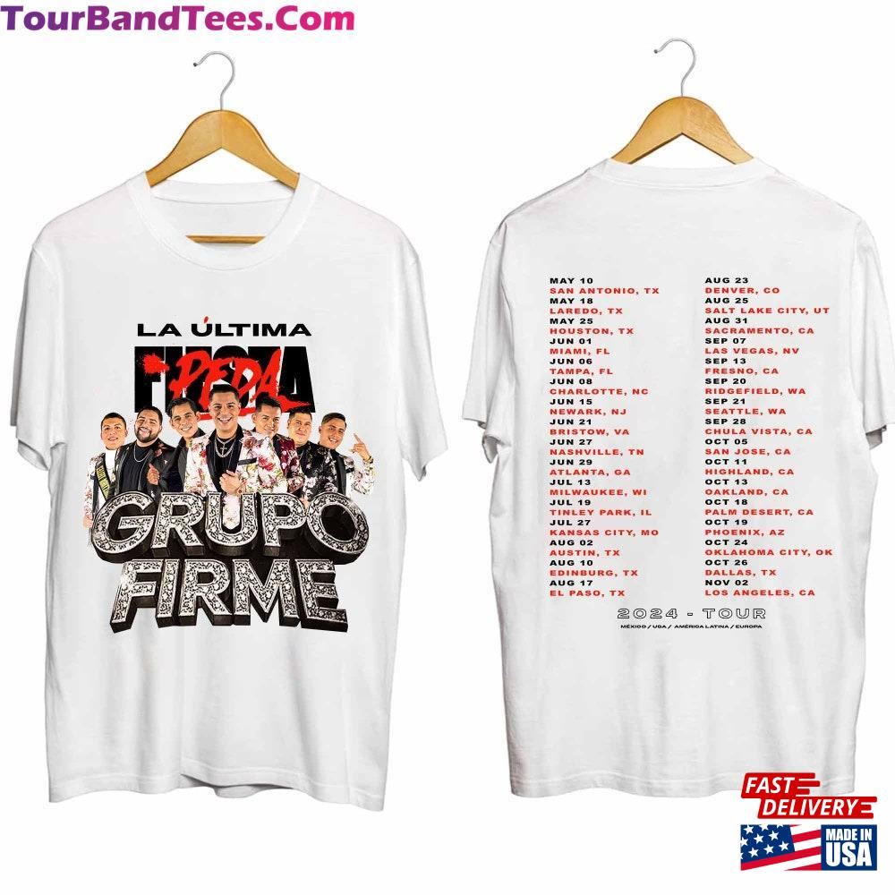 Grupo Firme La Ultima Peda Tour Shirt Band Fan T-Shirt Unisex 29Uf096296 – Utopia Fashion