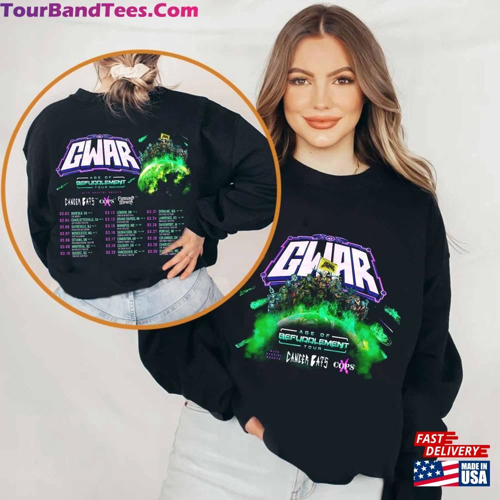 Gwar Tour Shirt Age Of Befuddlement Concert Band Fan T-Shirt Sweatshirt 29Uf116238 – Utopia Fashion