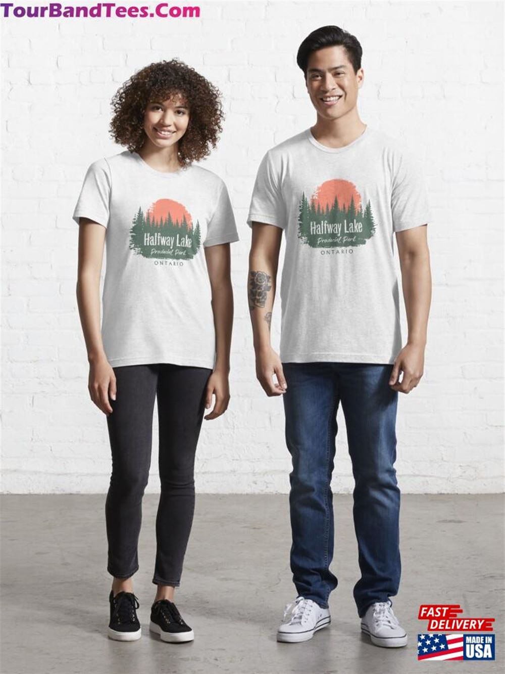 Halfway Lake Provincial Park Ontario Forest And Sunset Essential T-Shirt Unisex 29Uf097218 – Utopia Fashion