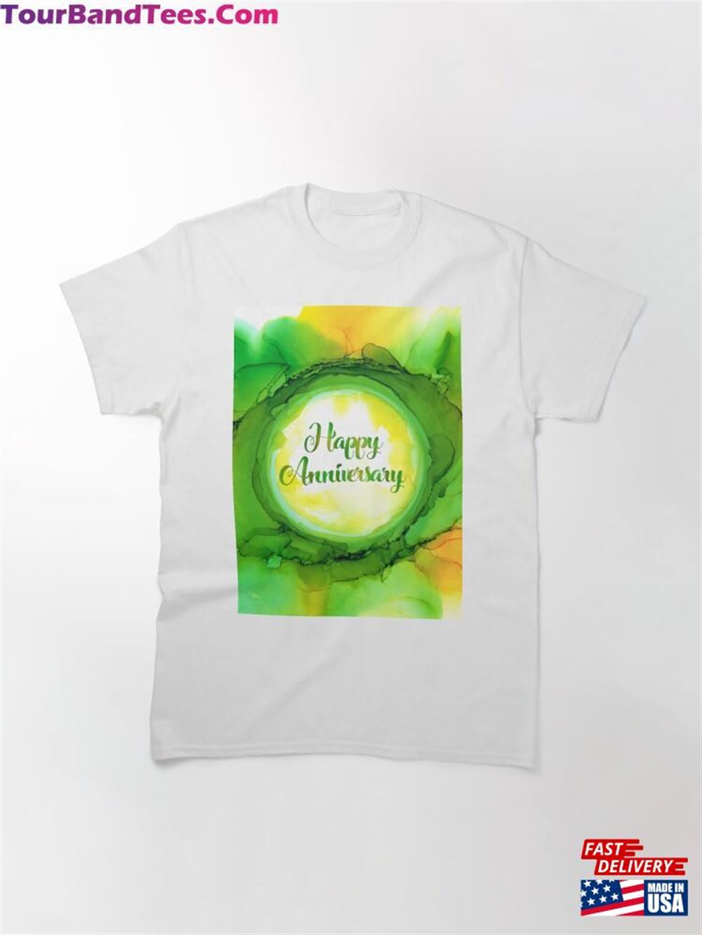 Happy Anniversary Alcohol Ink Classic T-Shirt 29Uf116140 – Utopia Fashion