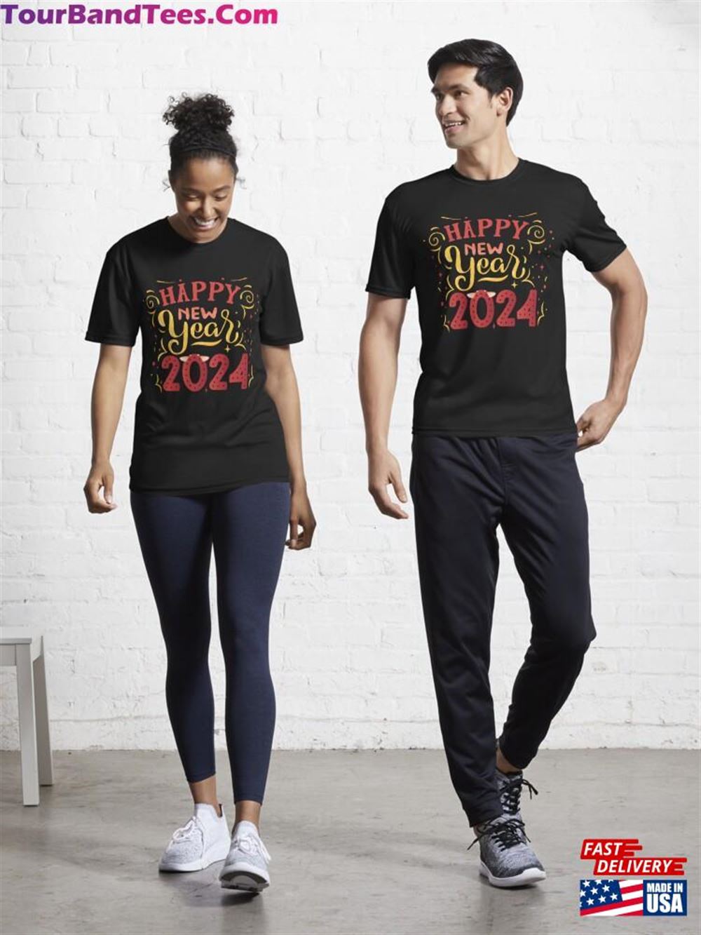 Happy New Year Active T-Shirt Unisex 29Uf117778 – Utopia Fashion