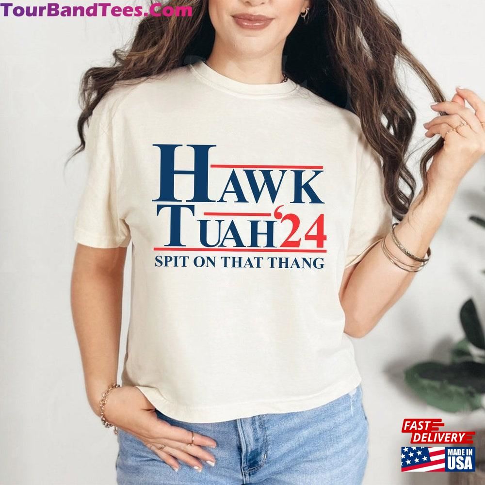 Hawk Tuah Spit On That Thang Shirt Funny Trendy Sweatshirt For Women Men T-Shirt 29Uf096608 – Utopia Fashion