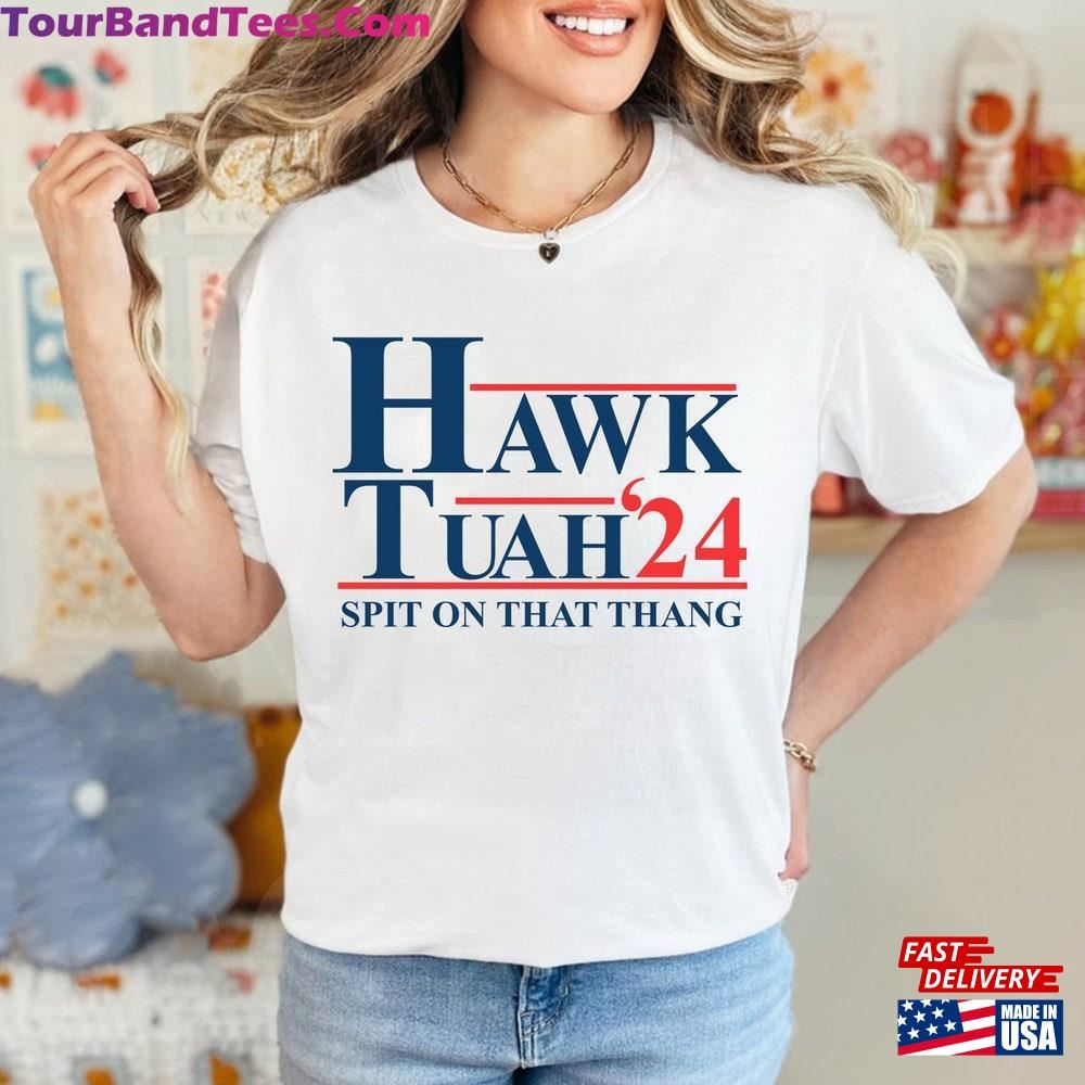 Hawk Tuah Spit On That Thang Shirt Funny Trendy Sweatshirt For Women Men T-Shirt 29Uf096608 – Utopia Fashion