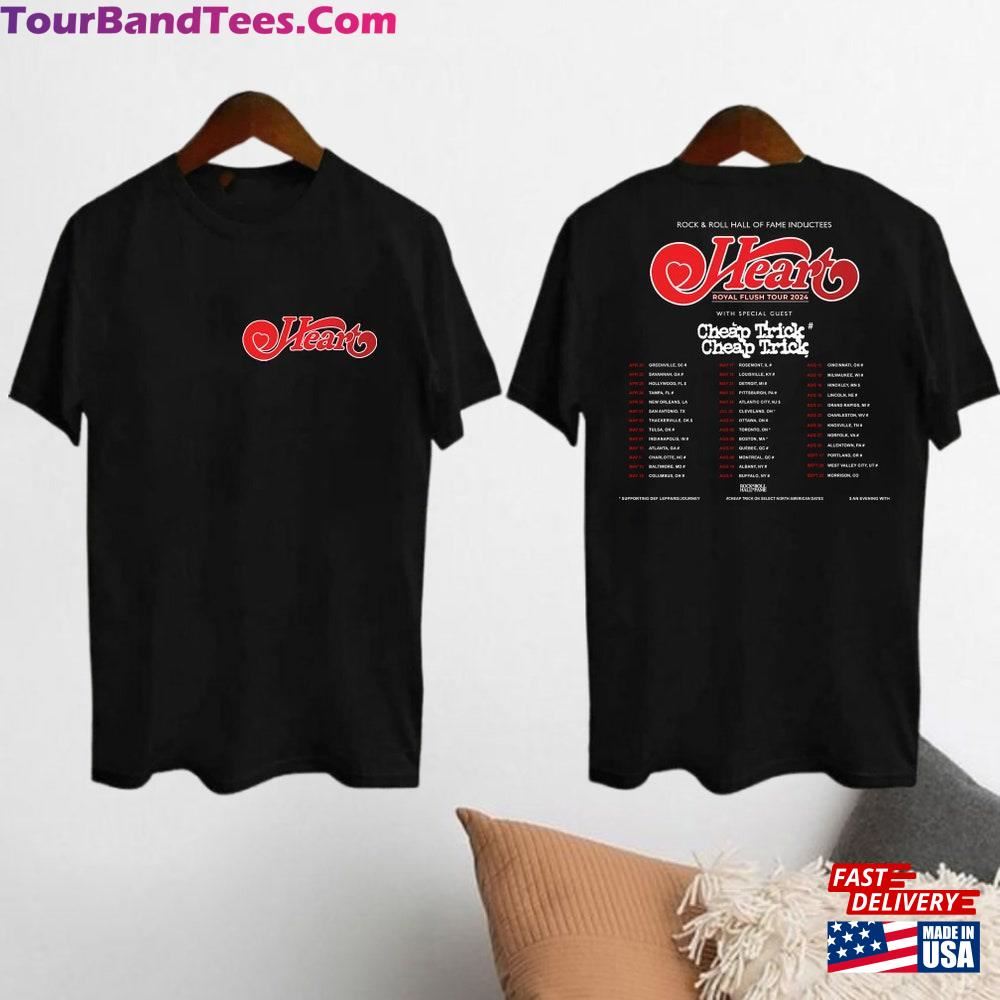 Heart Band Logo Shirt Royal Flush Tour T-Shirt Rock Concert Sweatshirt Hoodie 29Uf111615 – Utopia Fashion