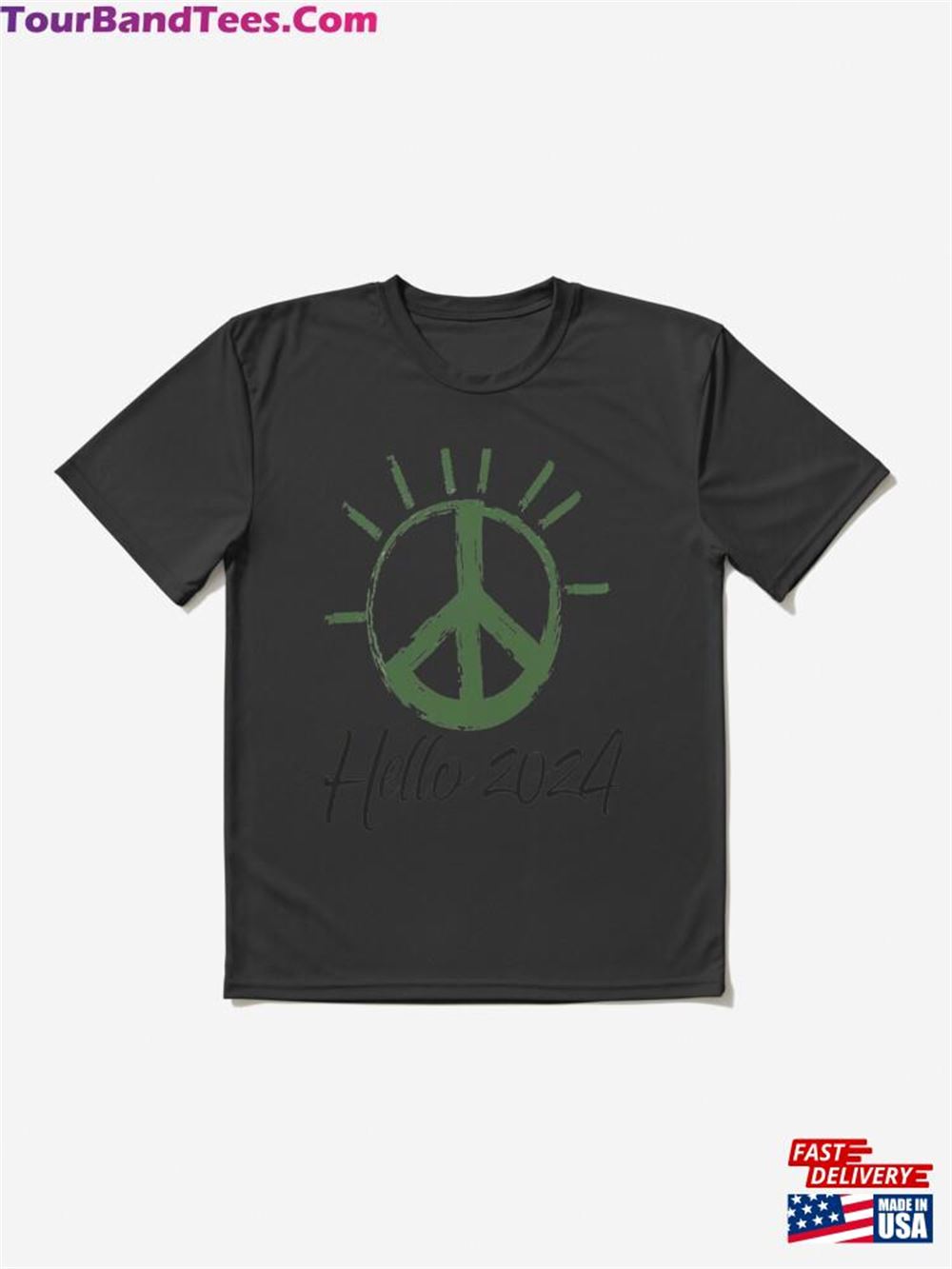 Hello And The Symbol Of Peace Active T-Shirt Classic 29Uf096714 – Utopia Fashion