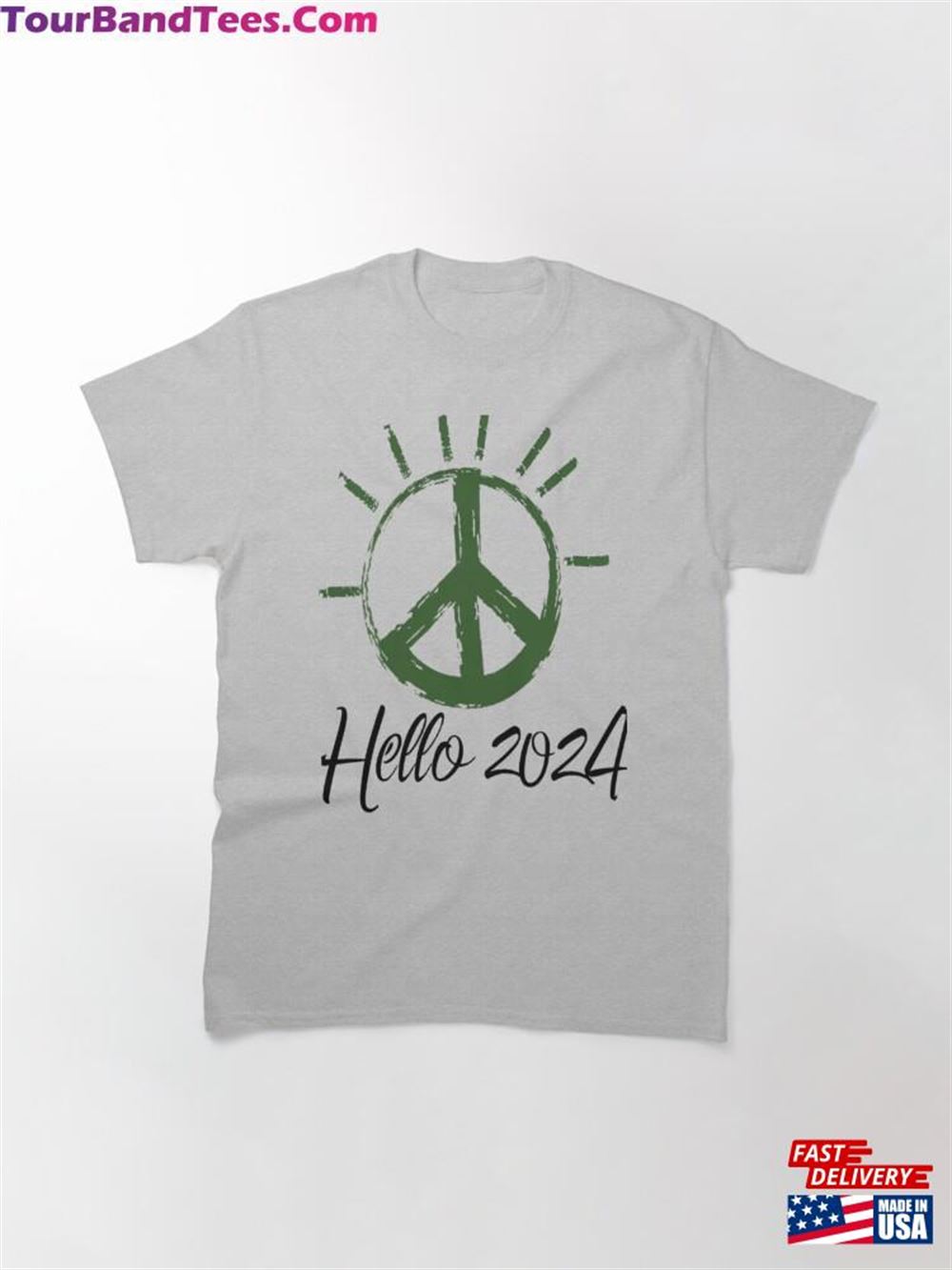 Hello And The Symbol Of Peace Classic T-Shirt Sweatshirt 29Uf116479 – Utopia Fashion