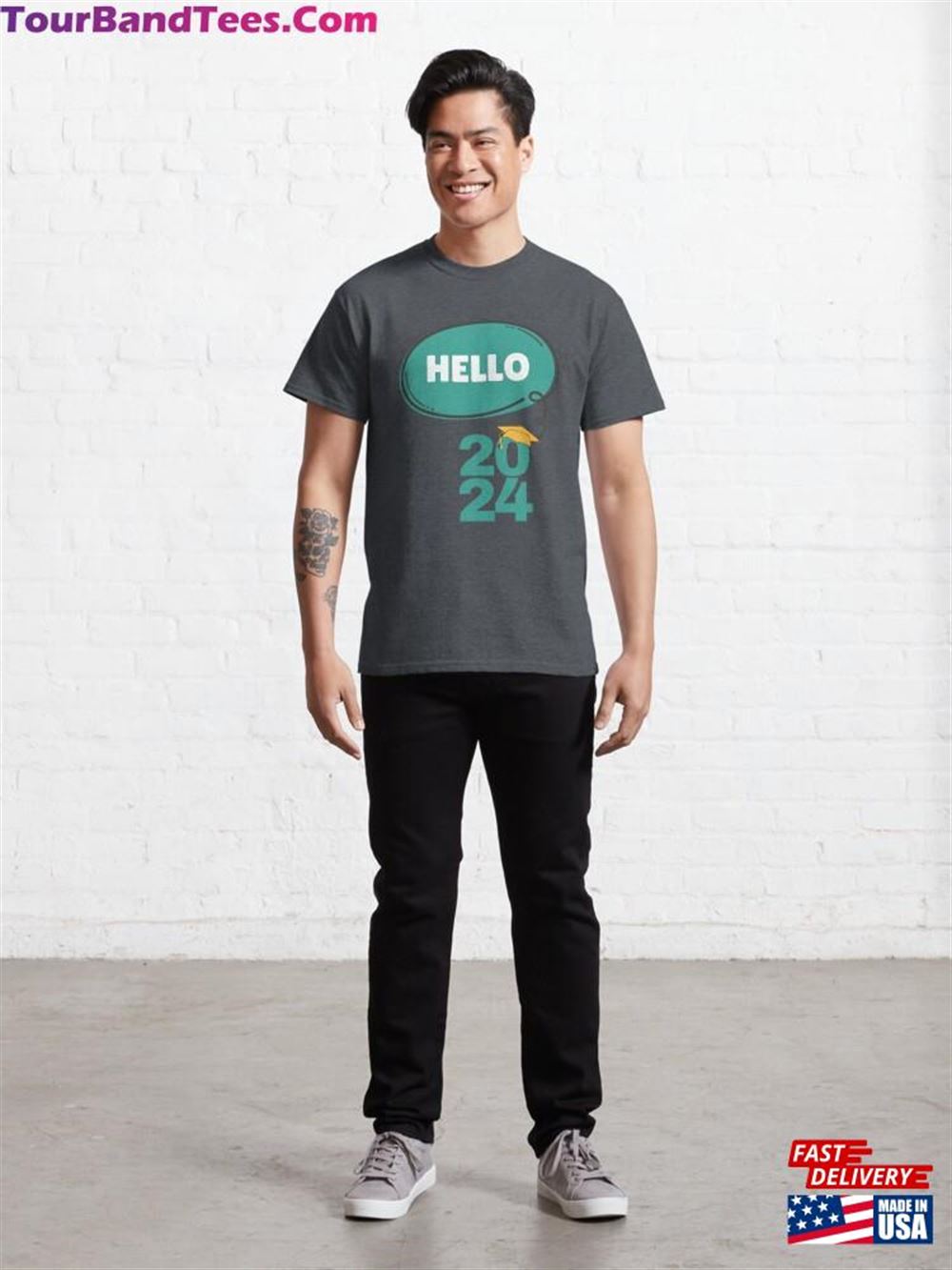 Hello Classic T-Shirt Unisex 29Uf116705 – Utopia Fashion