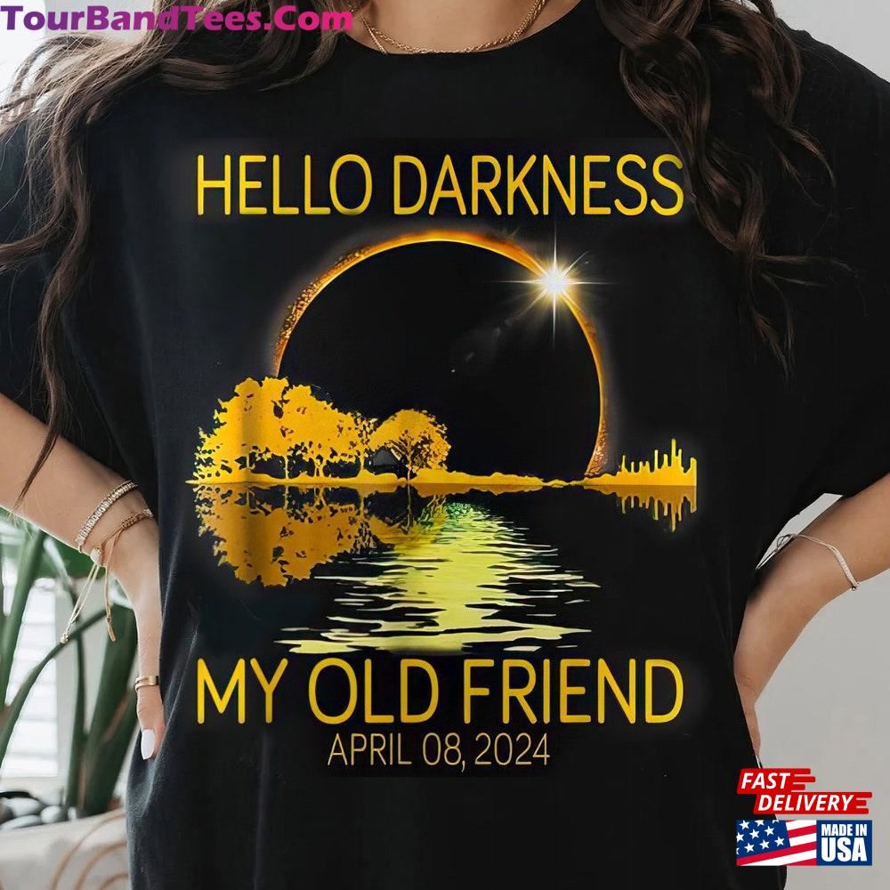 Hello Darkness My Old Friend Eclipse Shirt Total Solar April 8Th Hoodie T-Shirt 29Uf111921 – Utopia Fashion