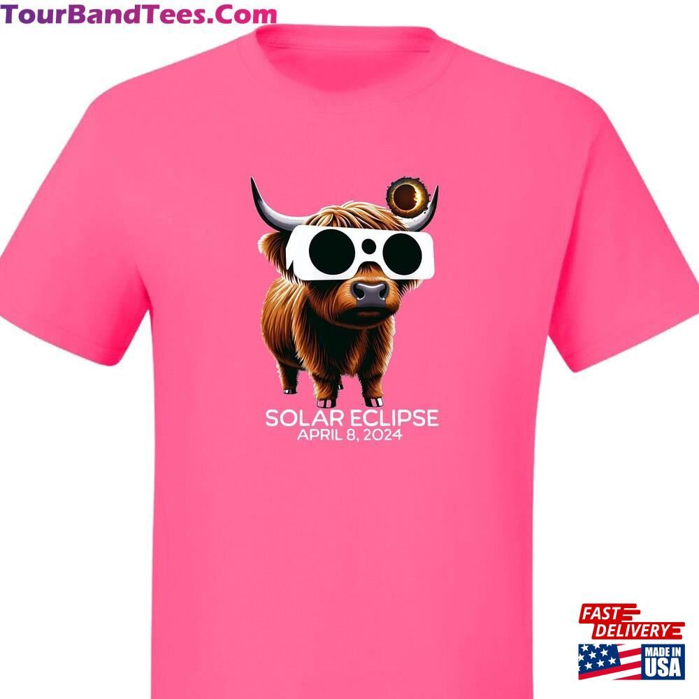 Highland Cow Solar Eclipse T Shirt T-Shirt Classic 29Uf092052 – Utopia Fashion