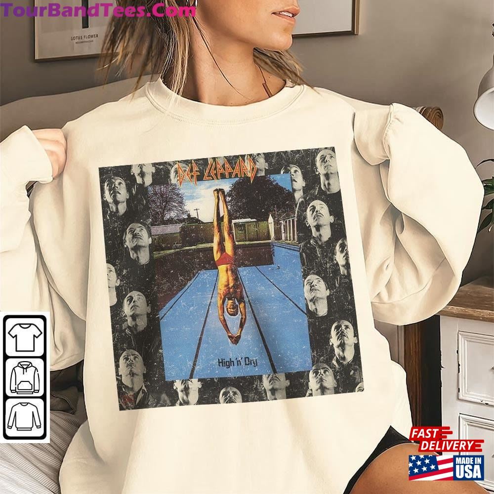 Hollylinstyle Def Leppard Music Shirt High N Dry Rock Band Vintage 90S Graphic Tee Sweatshirt Hoodie 29Uf096349 – Utopia Fashion