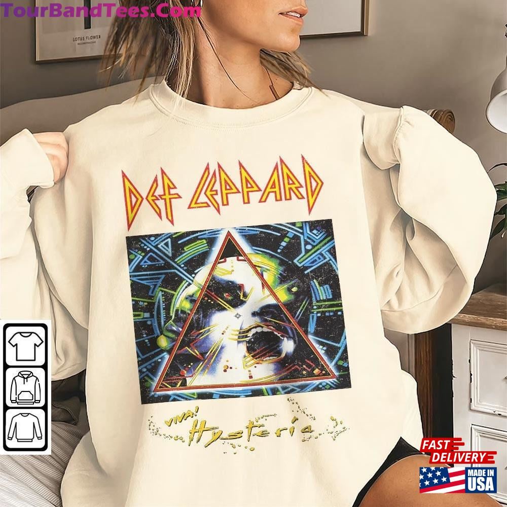 Hollylinstyle Def Leppard Music Shirt Hysteria Rock Band Vintage 90S Graphic Tee Classic Sweatshirt 29Uf096341 – Utopia Fashion