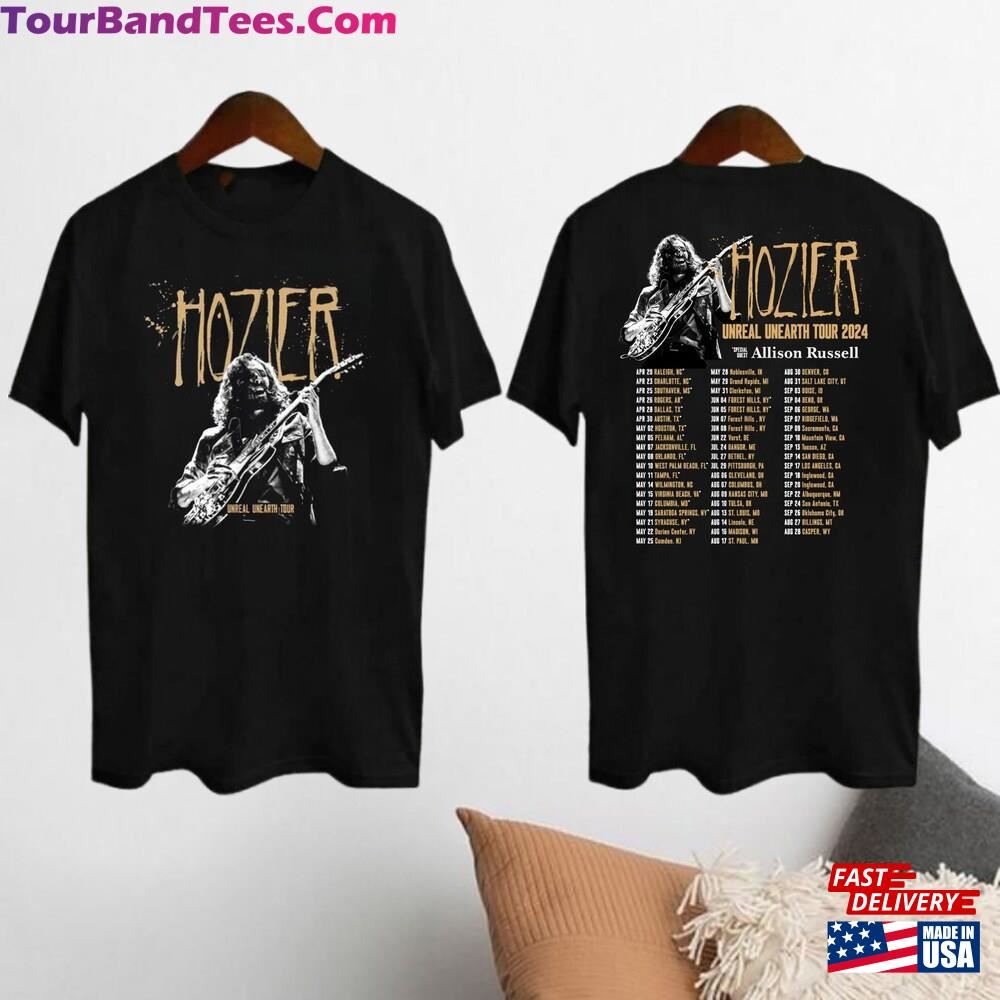 Hozier Unreal Unearth Tour Shirt Concert T-Shirt Classic 29Uf116730 – Utopia Fashion