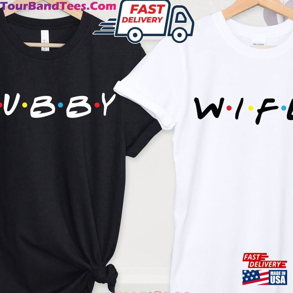 Hubby Wifey Matching Friends T-Shirt Valentine Couple Shirts Newlywed Gift Unisex Hoodie 29Uf101029 – Utopia Fashion