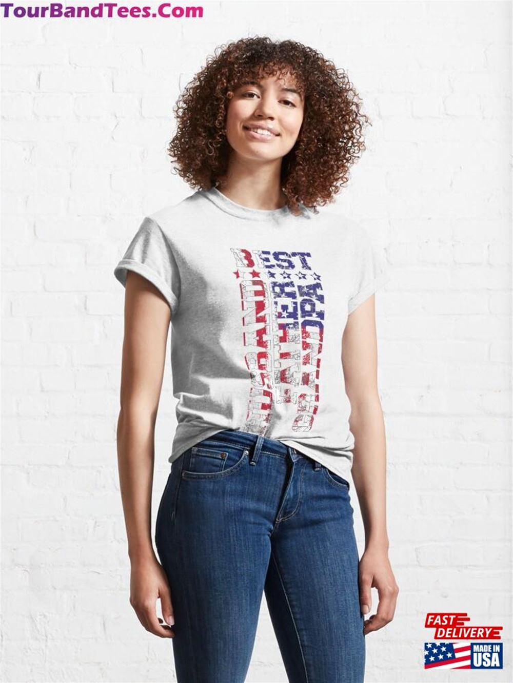 Husband Father Grandpa Us Flag July Gift Distressed Classic T-Shirt Unisex 29Uf111633 – Utopia Fashion