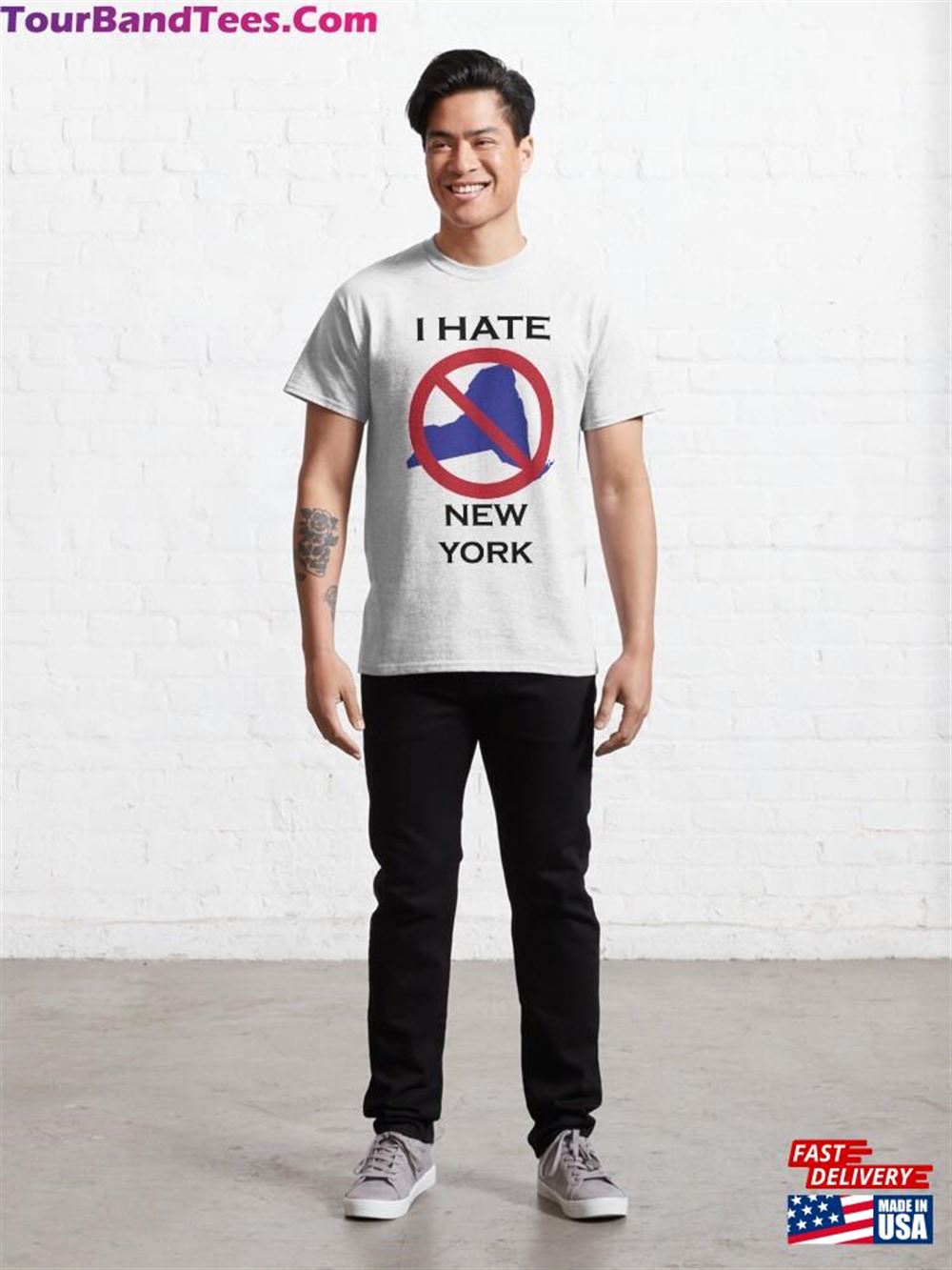 I Hate New York Classic T-Shirt Unisex 29Uf106146 – Utopia Fashion