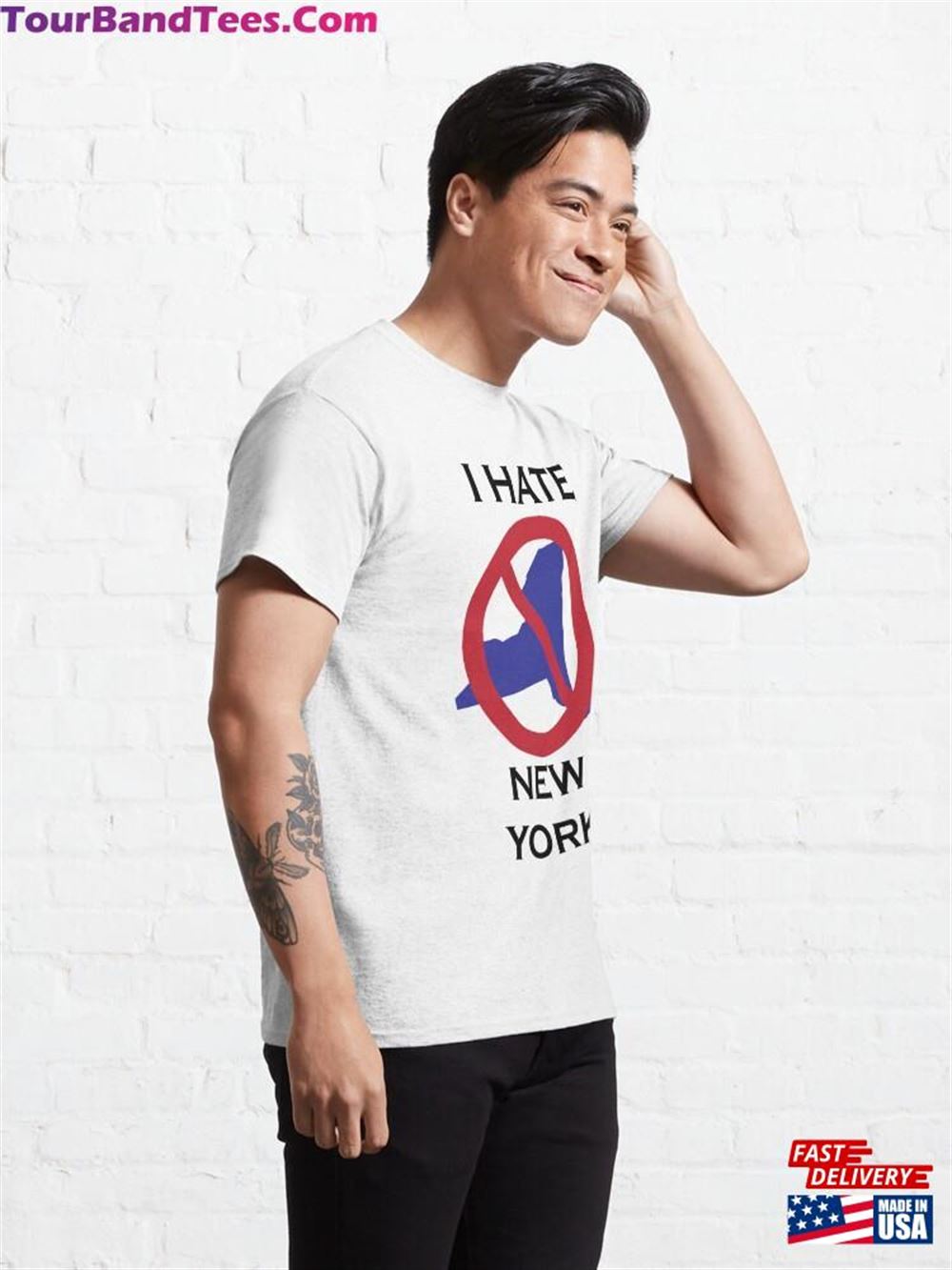 I Hate New York Classic T-Shirt Unisex 29Uf106146 – Utopia Fashion