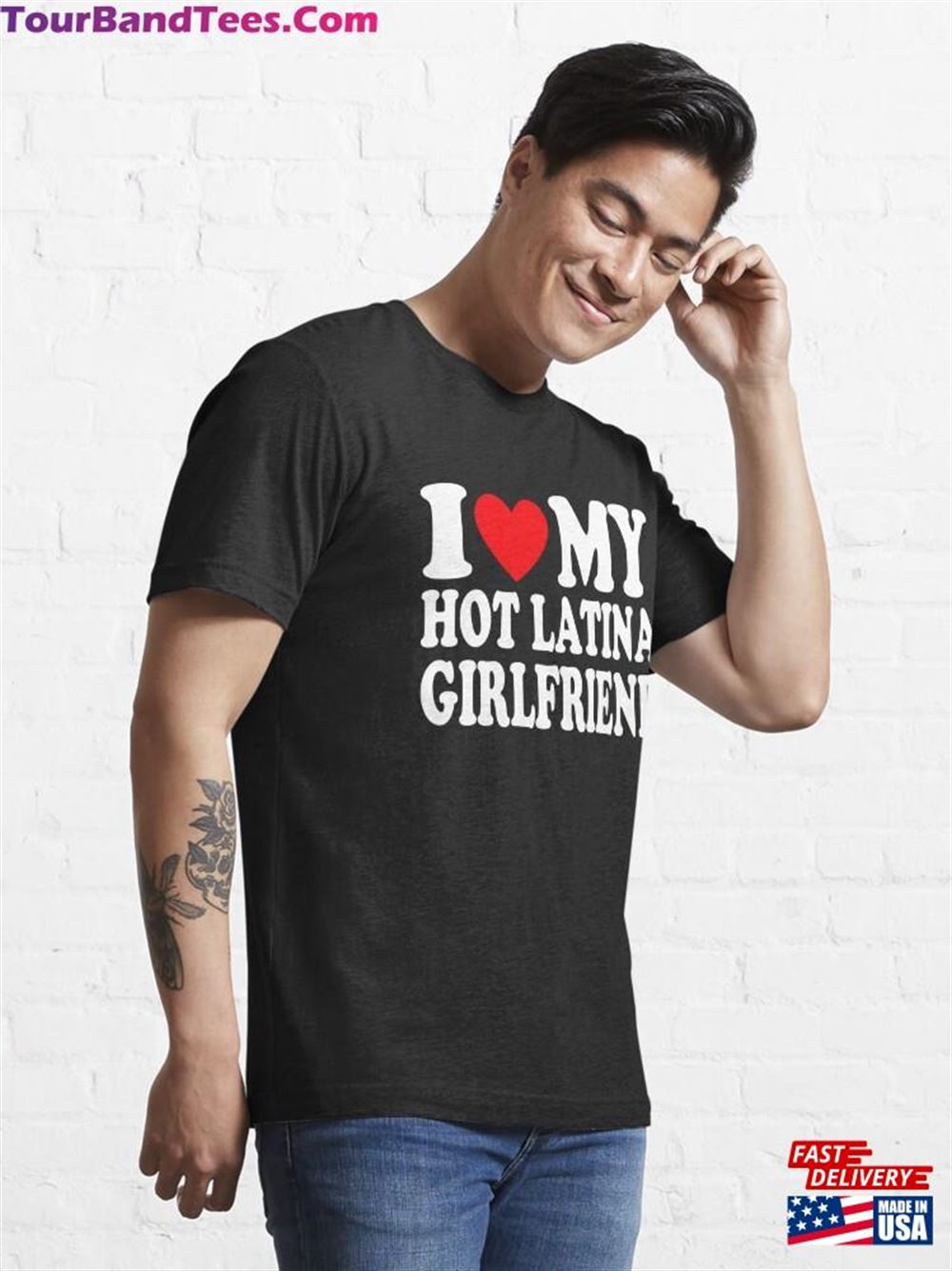 I Love My Hot Latina Boyfriend Heart Gf Essential T-Shirt Hoodie 29Uf106784 – Utopia Fashion