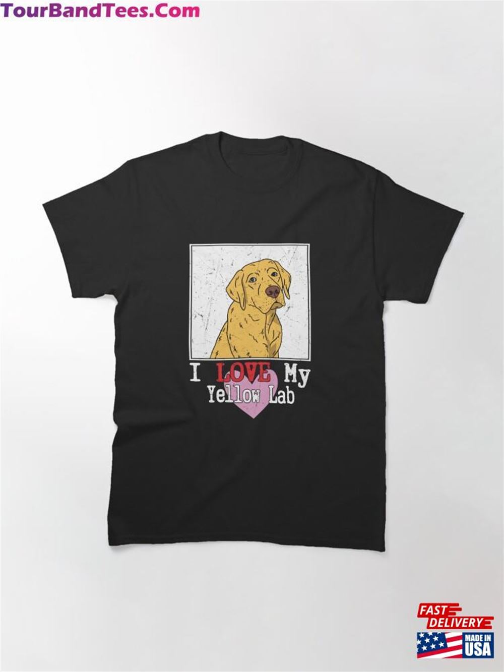 I Love My Yellow Lab Owner Labrador Retriever Classic T-Shirt Hoodie 29Uf097506 – Utopia Fashion