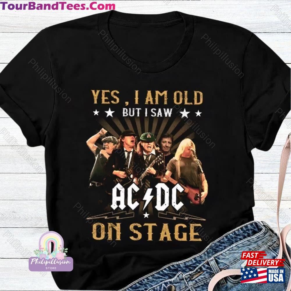 I Saw Acdc Tour On Stage Vintage T-Shirt Shirt Unisex 29Uf096078 – Utopia Fashion