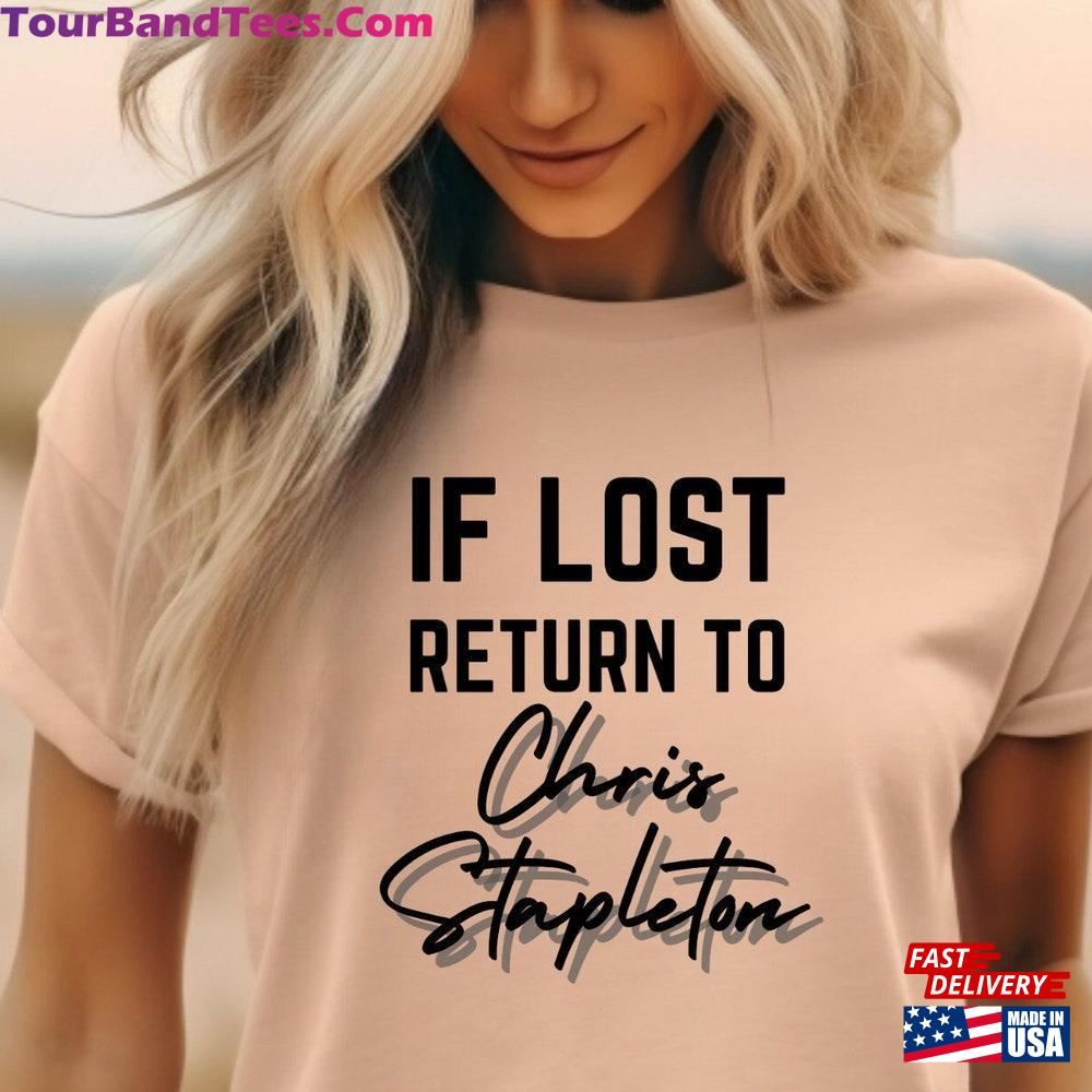 If Lost Return To Chris Stapleton Country T-Shirt All American Road Show Tour Shirt Sweatshirt 29Uf117503 – Utopia Fashion