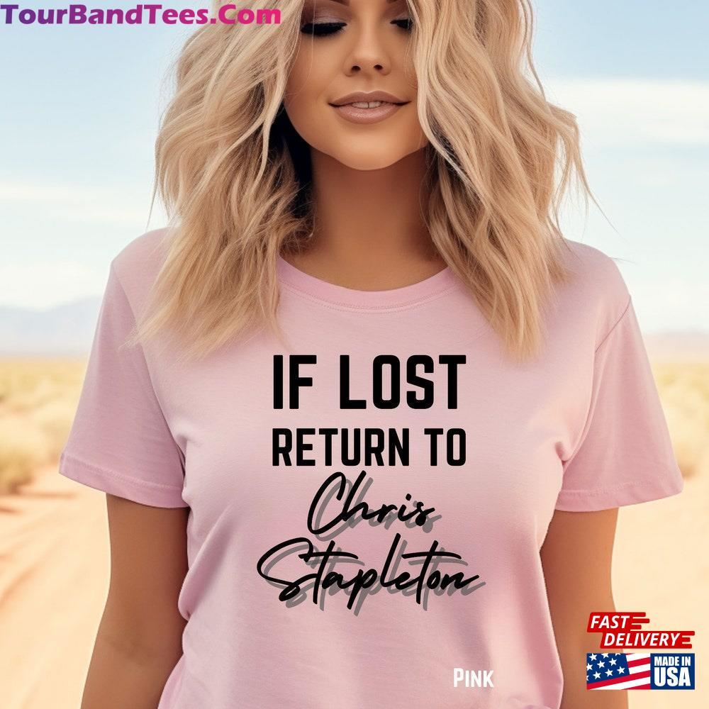 If Lost Return To Chris Stapleton Country T-Shirt All American Road Show Tour Shirt Sweatshirt 29Uf117503 – Utopia Fashion