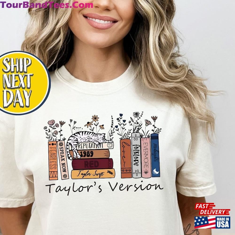 Inspired Book Stack T-Shirt Vintage Literary Tee Shirt Ts Midnights Album Classic Unisex 29Uf115700 – Utopia Fashion