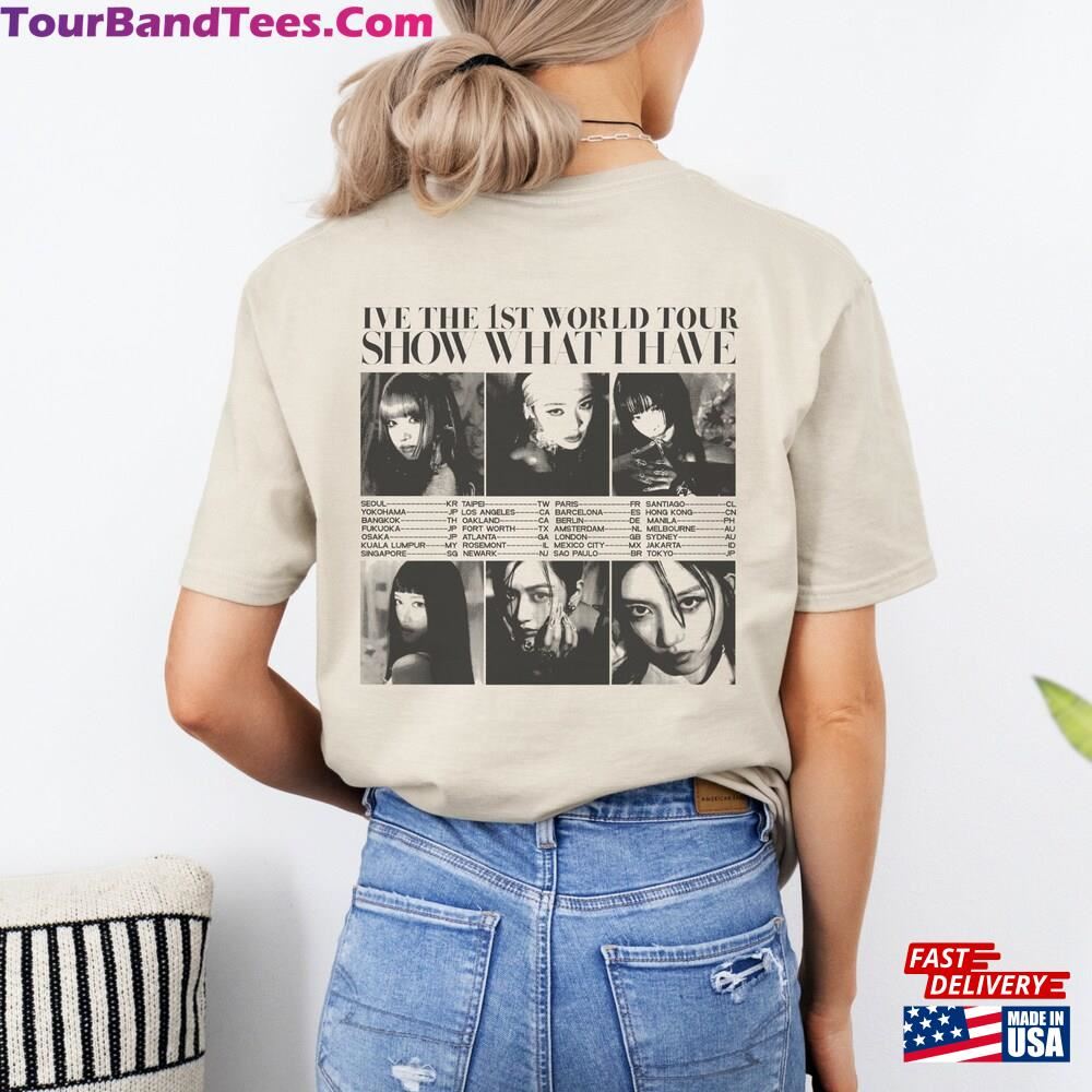 Ive Kpop 1St World Tour Shirt Back Print Only The Unisex T-Shirt 29Uf095919 – Utopia Fashion