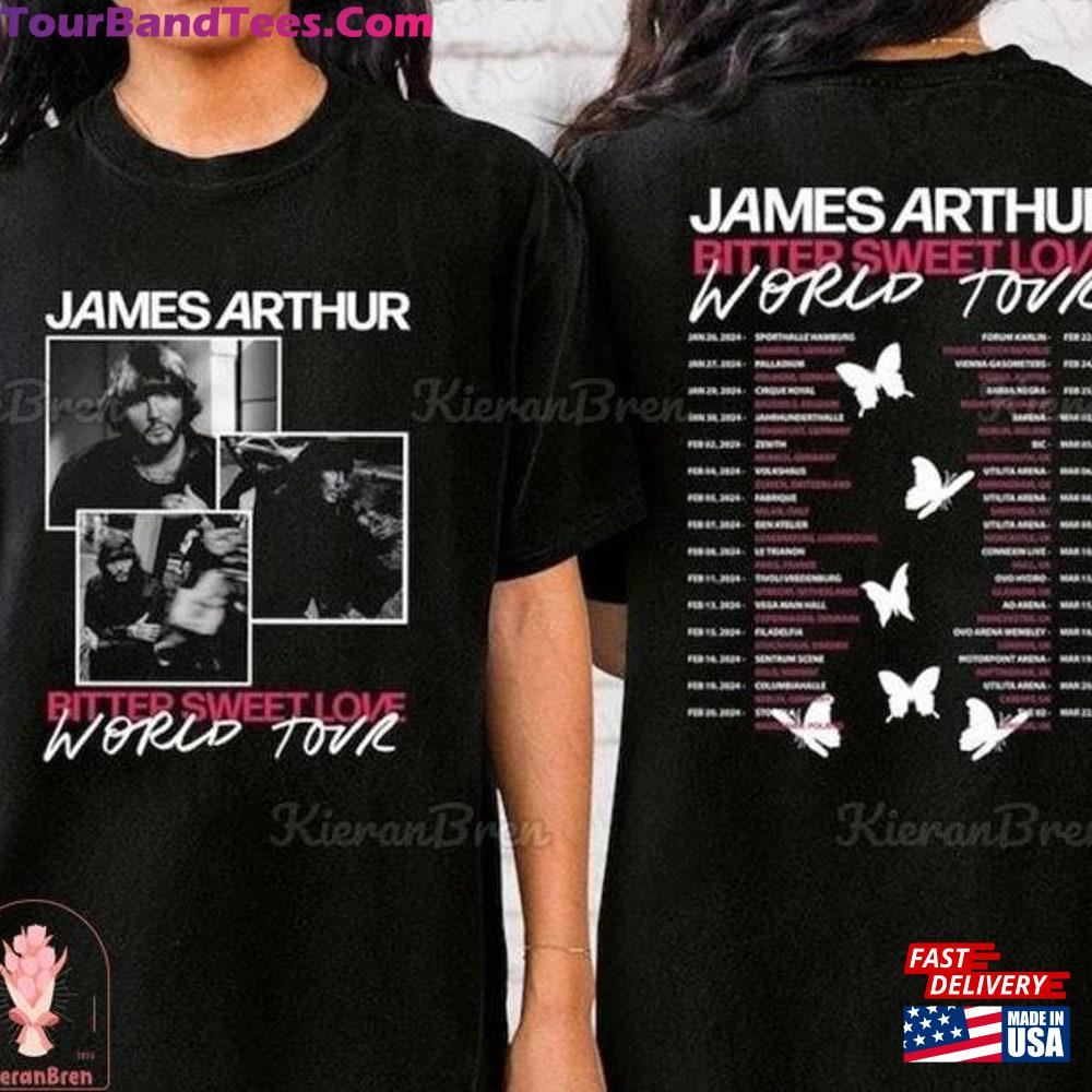 James Arthur Tour Shirt Merch Fan Gift Hoodie Unisex 29Uf101658 – Utopia Fashion