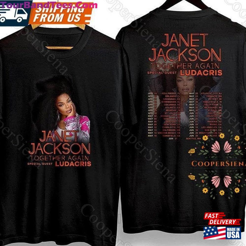 Janet Jackson Shirt Together Again Tour Concert Classic T-Shirt 29Uf097048 – Utopia Fashion