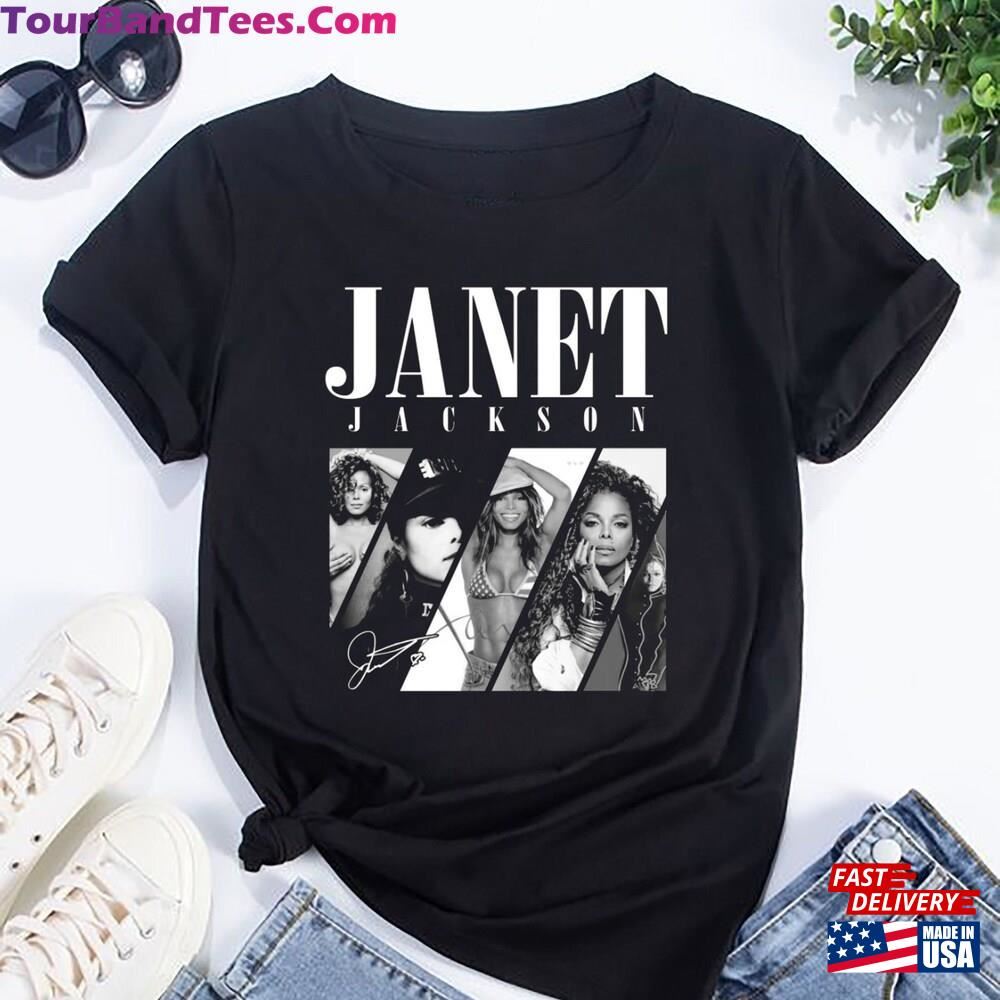 Janet Jackson Signature Shirt 90S Vintage Fan Gift Hoodie T-Shirt 29Uf106088 – Utopia Fashion