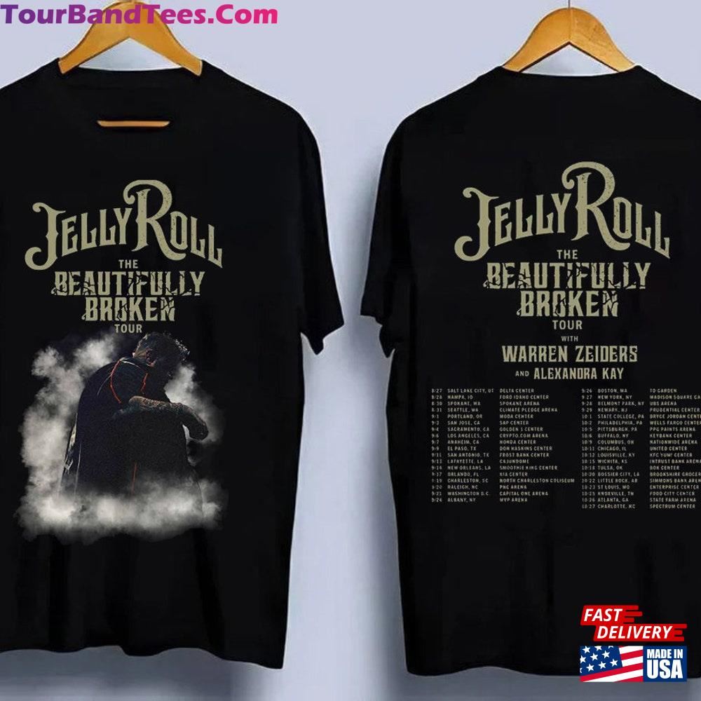 Jelly Roll Shirt The Beautifully Broken Tour Side Concert Sweatshirt Hoodie 29Uf096399 – Utopia Fashion