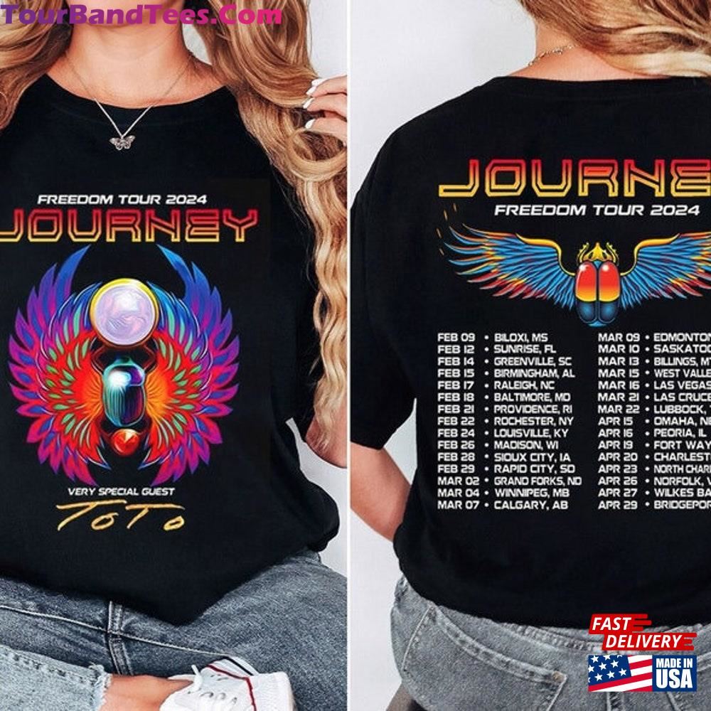 Journey Tour Freedom T-Shirt Shirt With Toto Concert Hoodie 29Uf107064 – Utopia Fashion