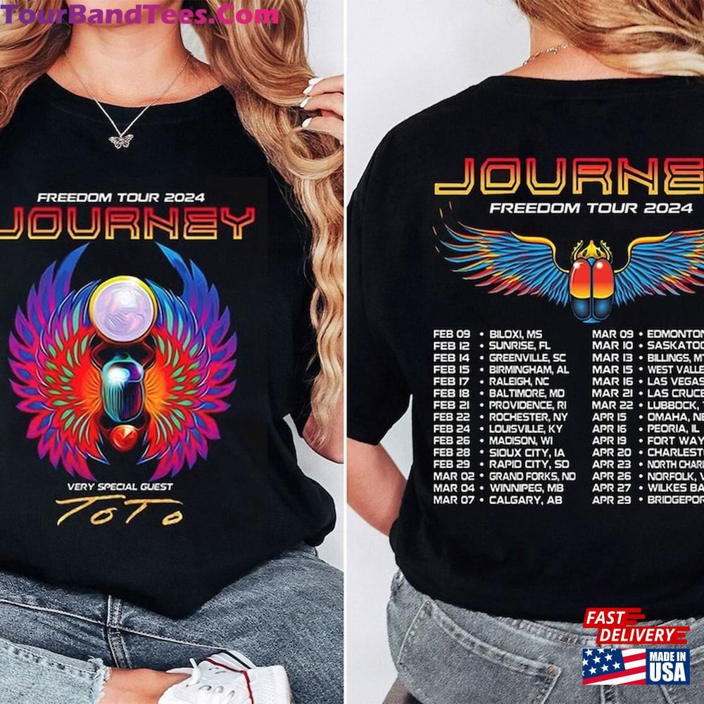 Journey Tour Freedom T-Shirt Shirt With Toto Concert Hoodie Classic 29Uf097372 – Utopia Fashion