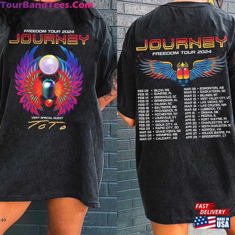 Journey Tour Freedom Vintage T-Shirt Merch With Toto Concert Shirt Hoodie 29Uf111777 – Utopia Fashion