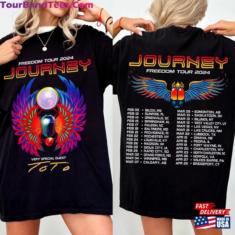 Journey Tour Freedom Vintage T-Shirt Merch With Toto Concert Shirt Hoodie 29Uf111777 – Utopia Fashion