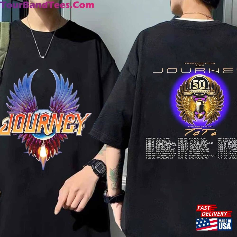 Journey Freedom Tour Shirt Side Band Fan Hoodie Classic 29Uf115904 – Utopia Fashion